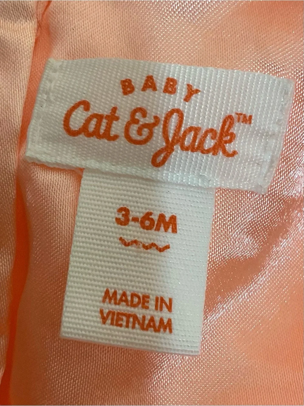 Cat & Jack Baby Girl 3-6M Coral Ruffle Party Dress Matching Bloomers
